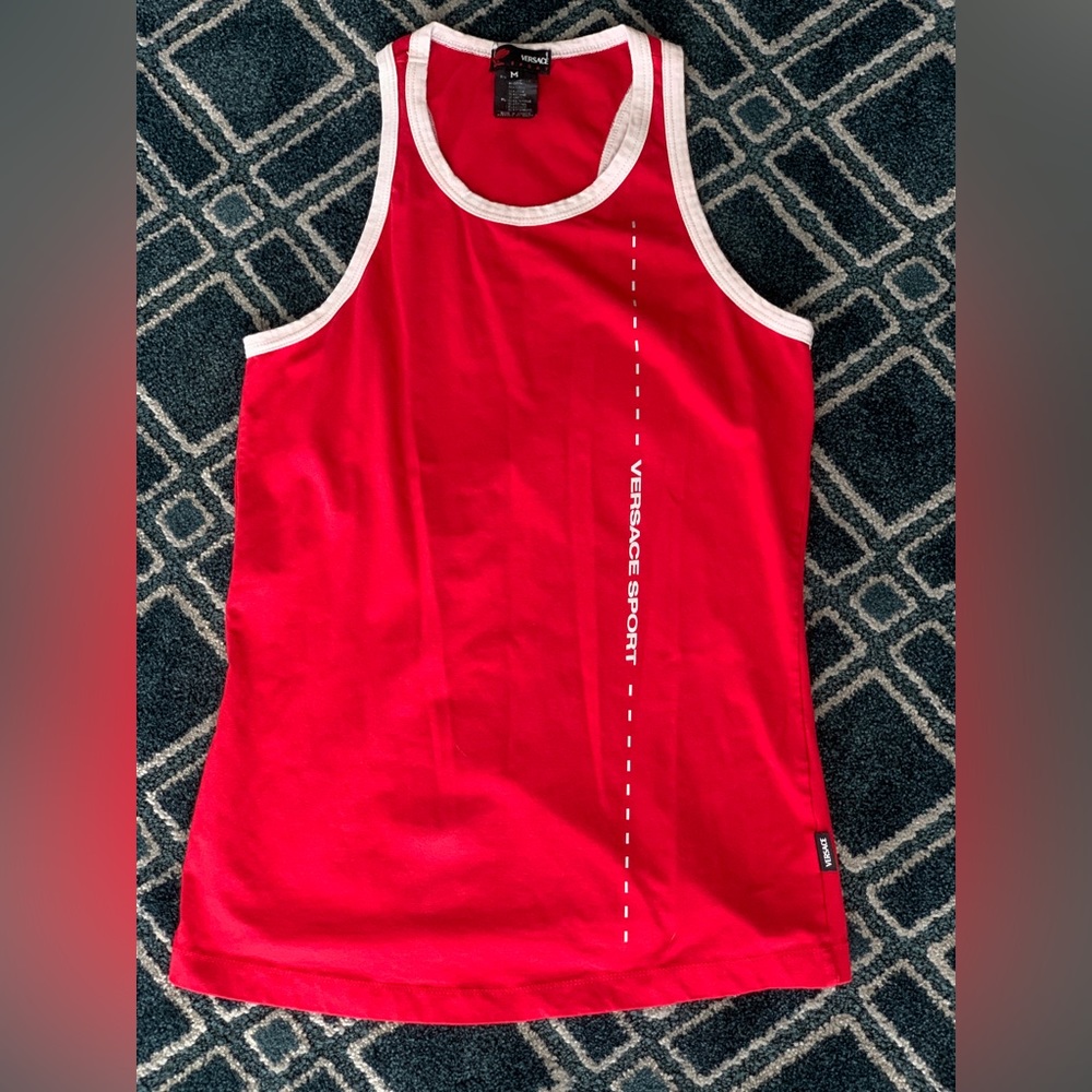 Versace Sport Red Tank Top